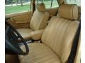 1981 Mercedes-Benz E Class Tan Interior Front Seat Photo