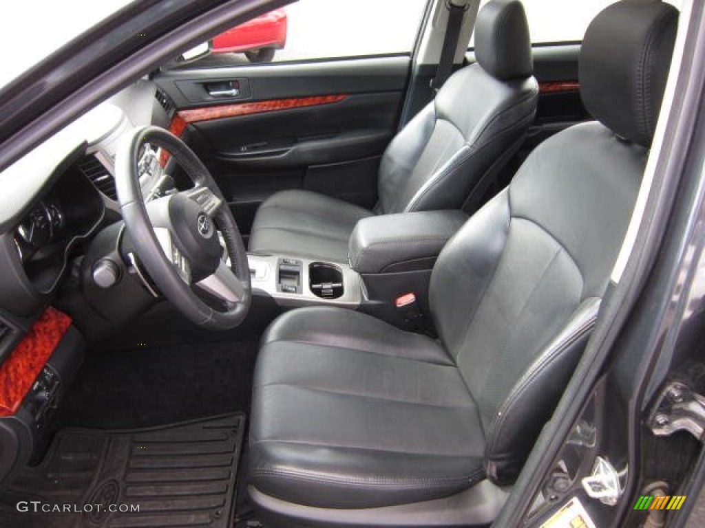 Off Black Interior 2010 Subaru Legacy 2.5i Limited Sedan Photo #72453059