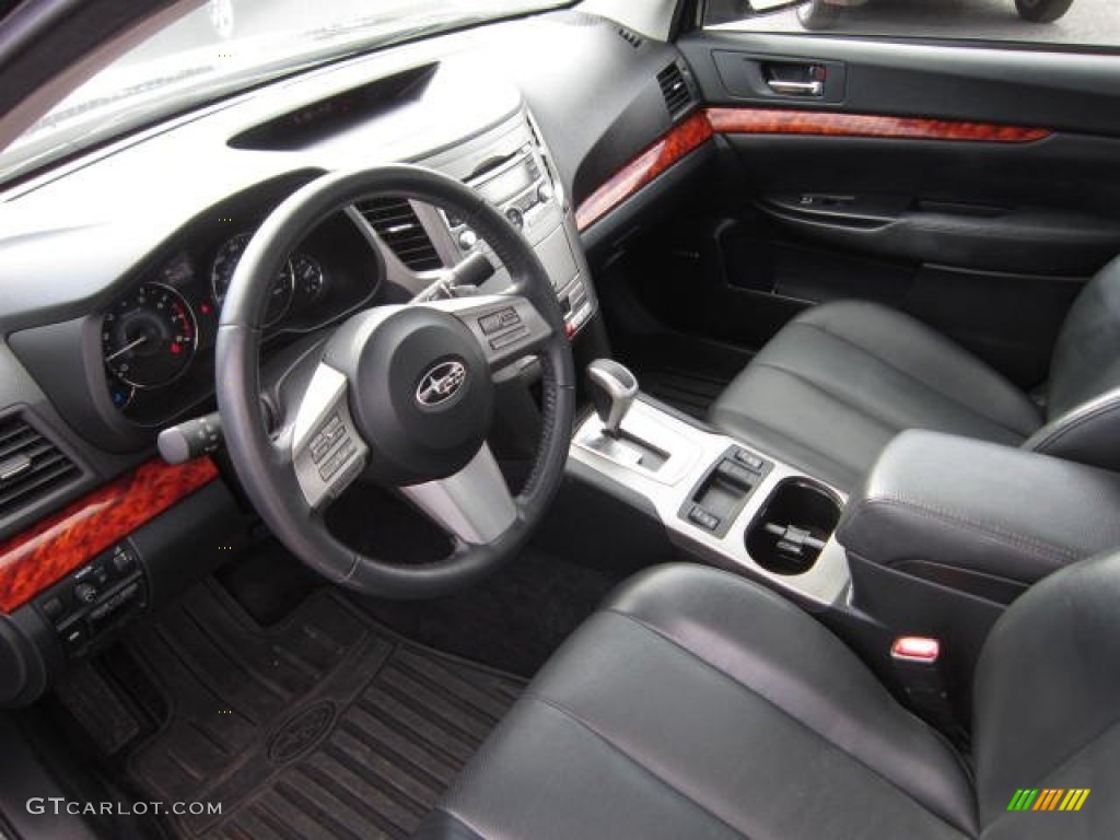 Off Black Interior 2010 Subaru Legacy 2.5i Limited Sedan Photo #72453077
