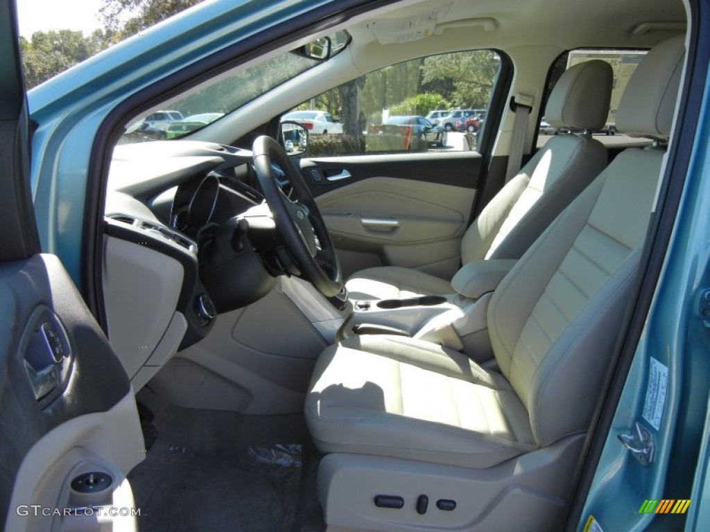 Medium Light Stone Interior 2013 Ford Escape SEL 2.0L EcoBoost Photo #72454257