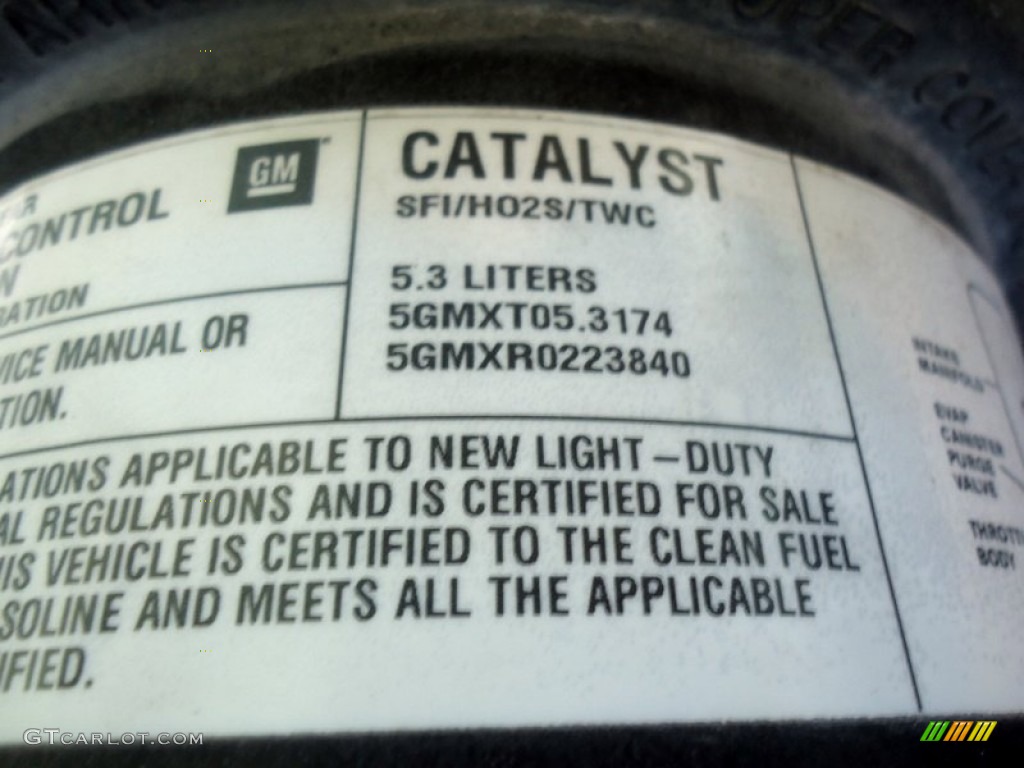 2005 Chevrolet Express 1500 Passenger Conversion Van Info Tag Photo #72454821