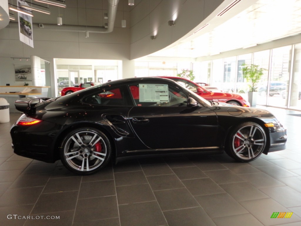 Basalt Black Metallic 2013 Porsche 911 Turbo Coupe Exterior Photo #72455378