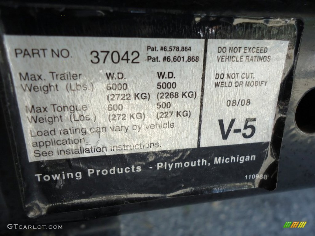 2005 Chevrolet Express 1500 Passenger Conversion Van Info Tag Photo #72455406