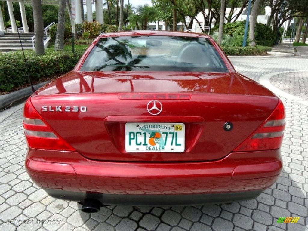 2000 SLK 230 Kompressor Roadster - Firemist Red Metallic / Charcoal photo #15
