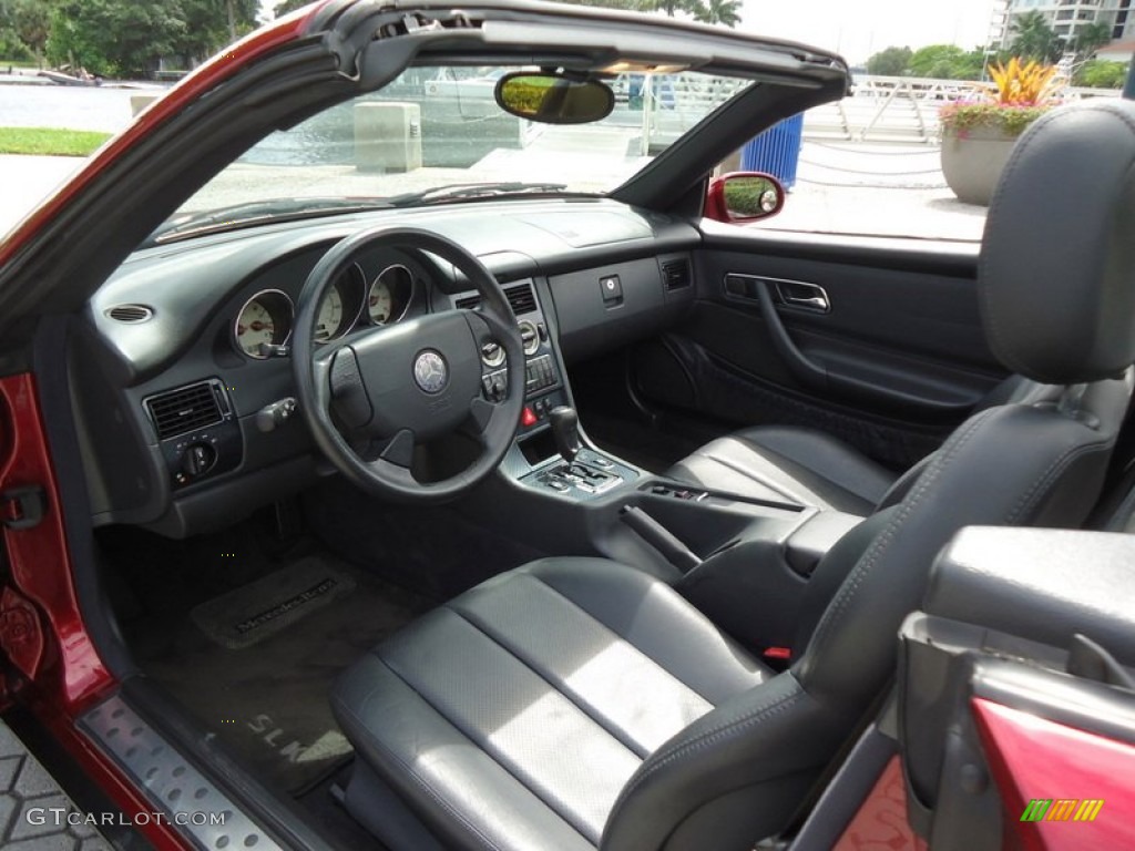 Charcoal Interior 2000 Mercedes-Benz SLK 230 Kompressor Roadster Photo #72455781