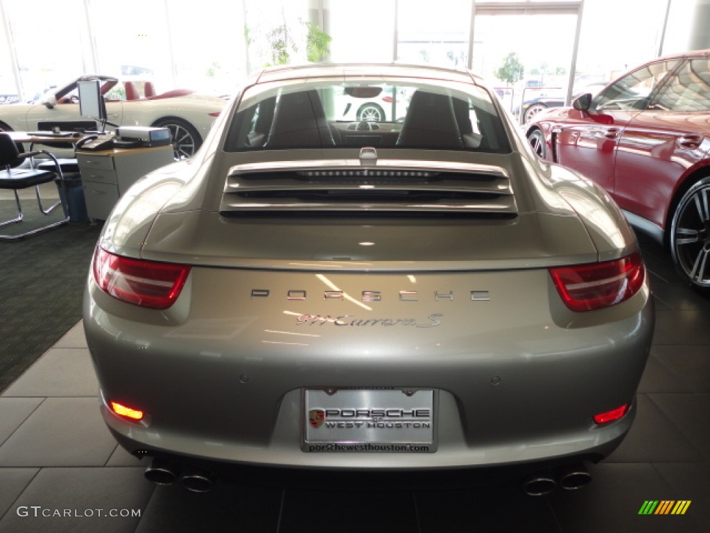 2013 911 Carrera S Coupe - Platinum Silver Metallic / Carrera Red Natural Leather photo #4