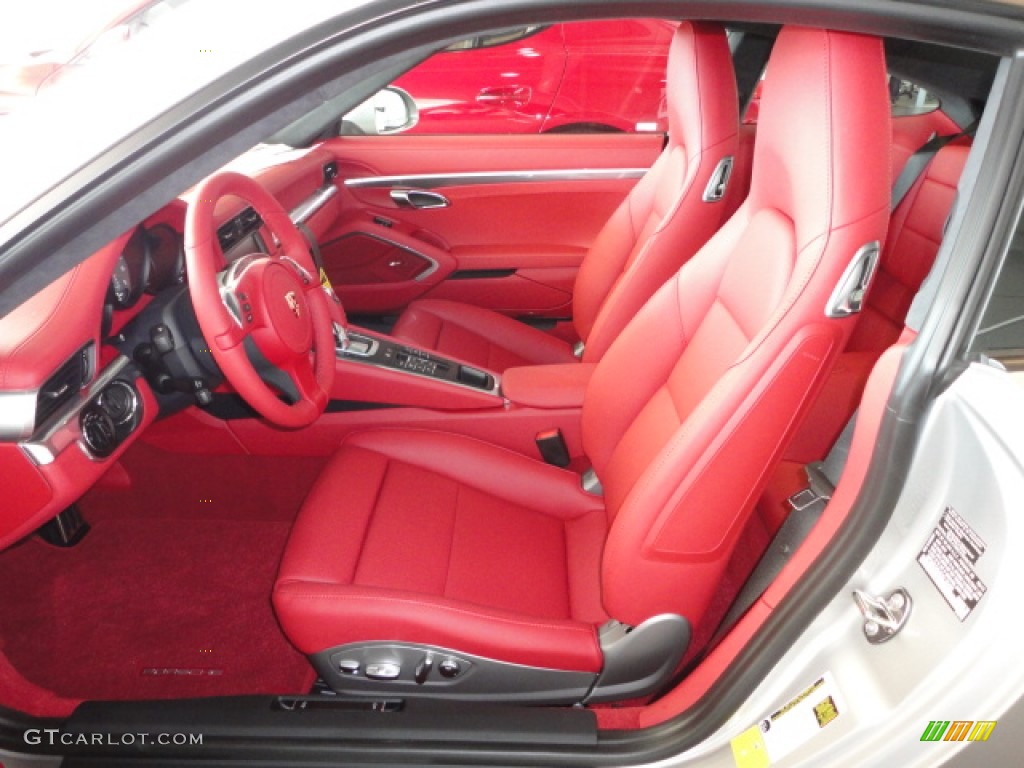 Carrera Red Natural Leather Interior 2013 Porsche 911 Carrera S Coupe Photo #72455895