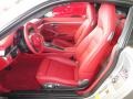 Carrera Red Natural Leather Interior Photo for 2013 Porsche 911 #72455895