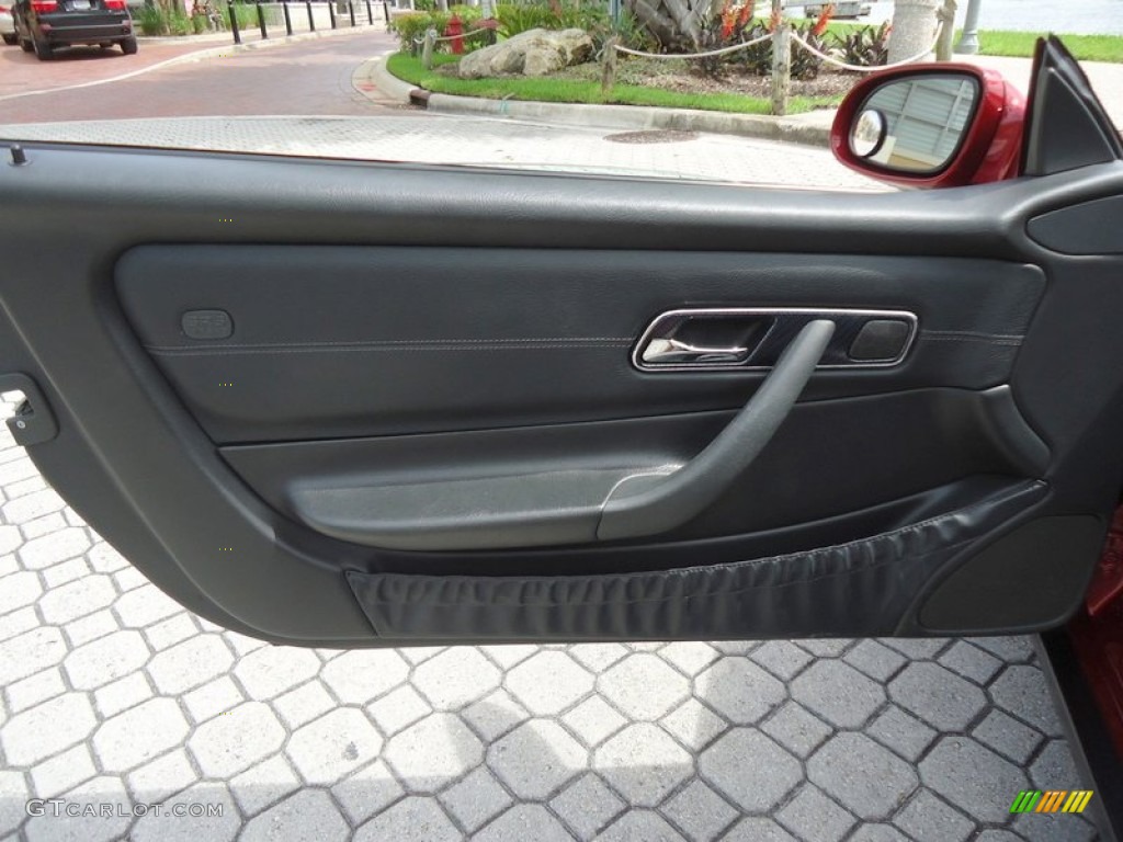 2000 Mercedes-Benz SLK 230 Kompressor Roadster Charcoal Door Panel Photo #72455958