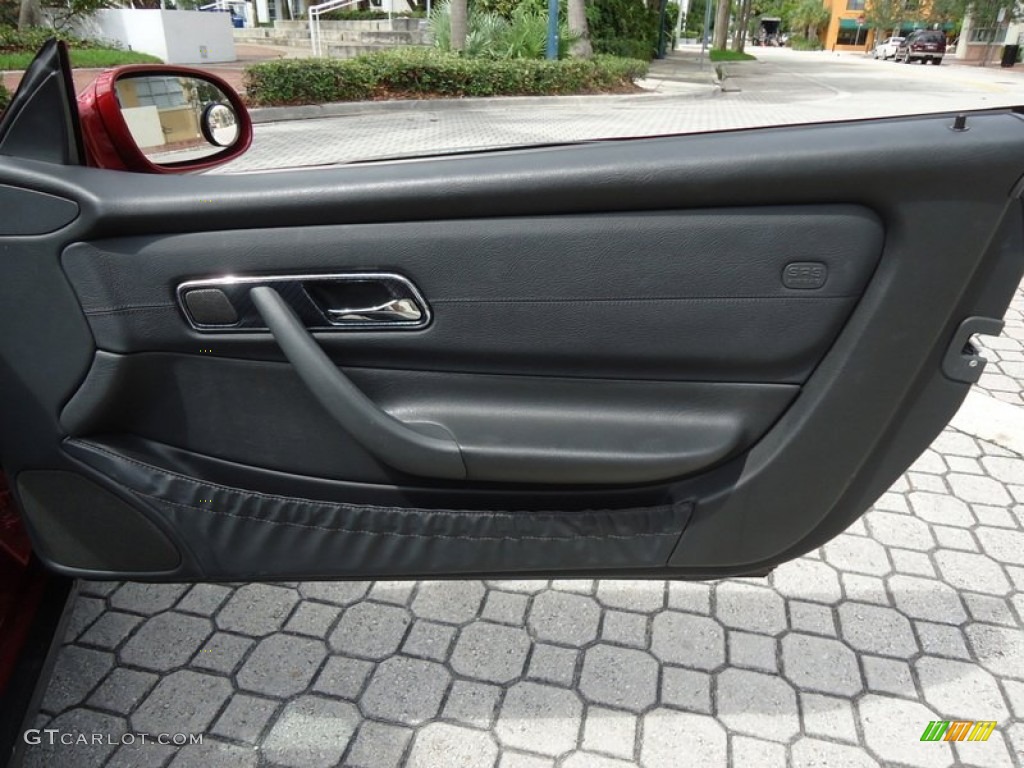 2000 Mercedes-Benz SLK 230 Kompressor Roadster Charcoal Door Panel Photo #72456123