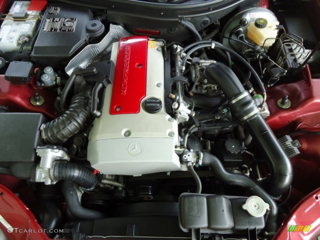 2000 Mercedes-Benz SLK 230 Kompressor Roadster 2.3 Liter Supercharged DOHC 16-Valve 4 Cylinder Engine Photo #72456735