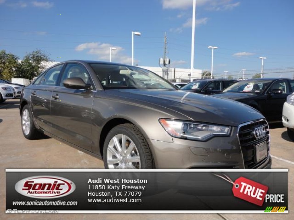 2013 A6 2.0T Sedan - Dakota Gray Metallic / Velvet Beige photo #1