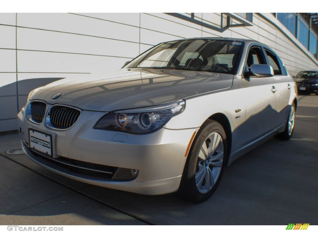 2010 5 Series 528i xDrive Sedan - Titanium Silver Metallic / Black photo #1