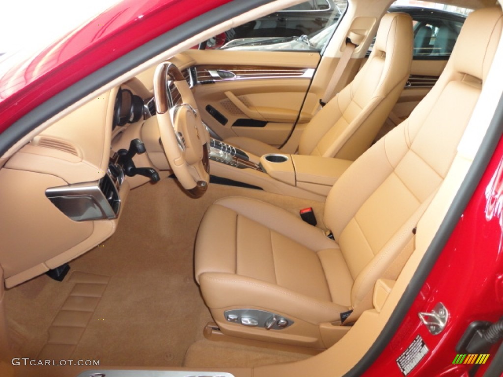 Cognac Natural Leather Interior 2013 Porsche Panamera GTS Photo #72458451