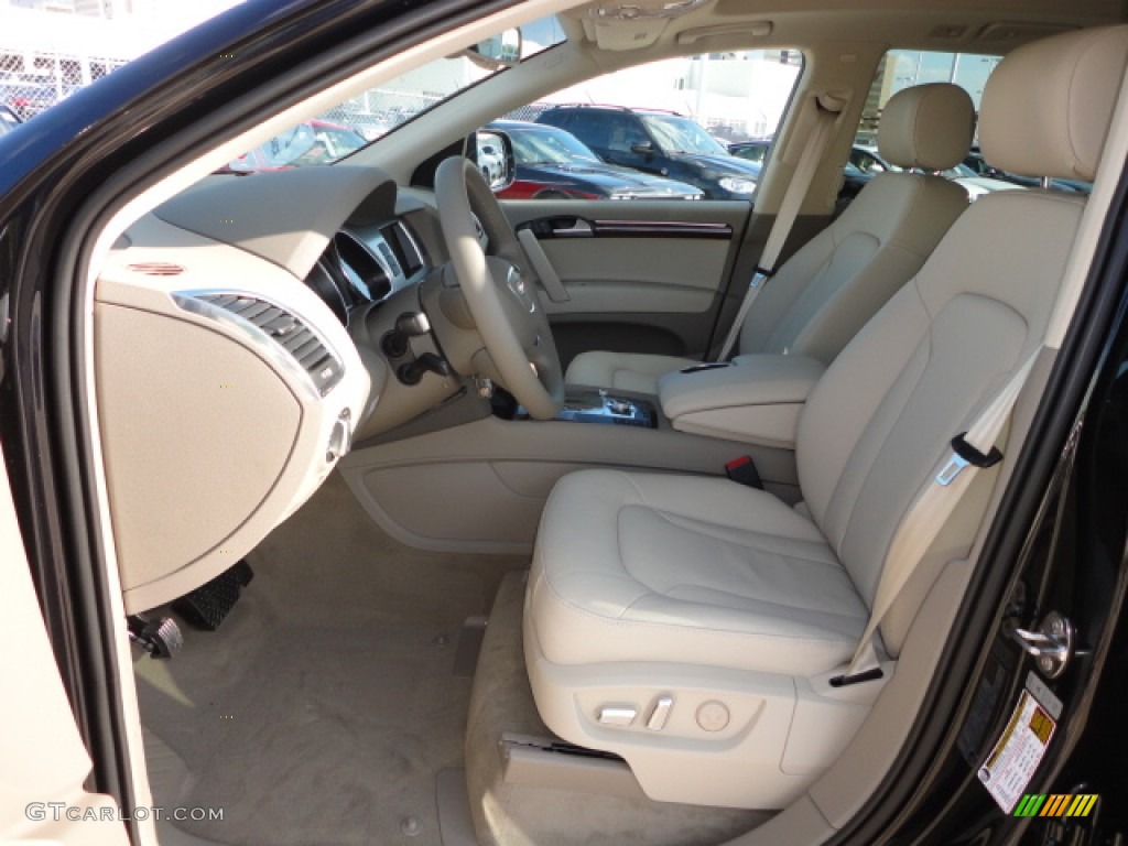 Cardamom Beige Interior 2013 Audi Q7 3.0 TDI quattro Photo #72458643