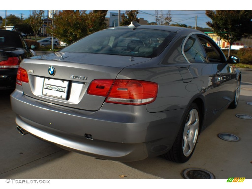 2009 3 Series 328xi Coupe - Space Grey Metallic / Black photo #6