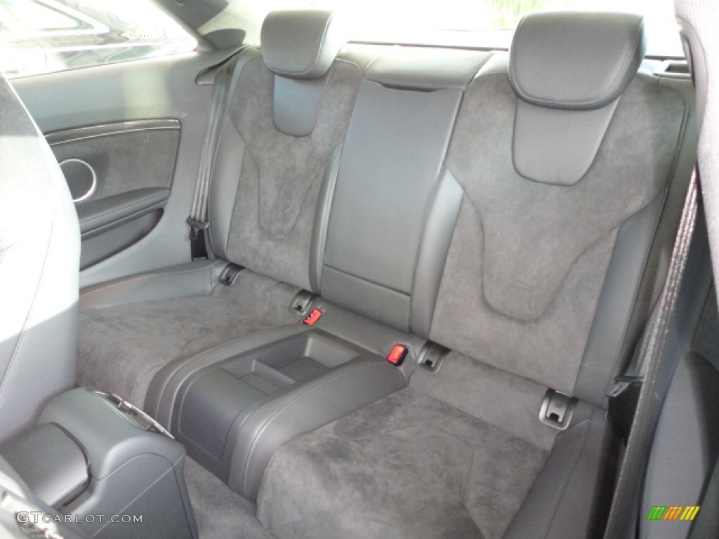 Black Fine Nappa Leather/Black Alcantara Inserts Interior 2013 Audi RS 5 4.2 FSI quattro Coupe Photo #72458833
