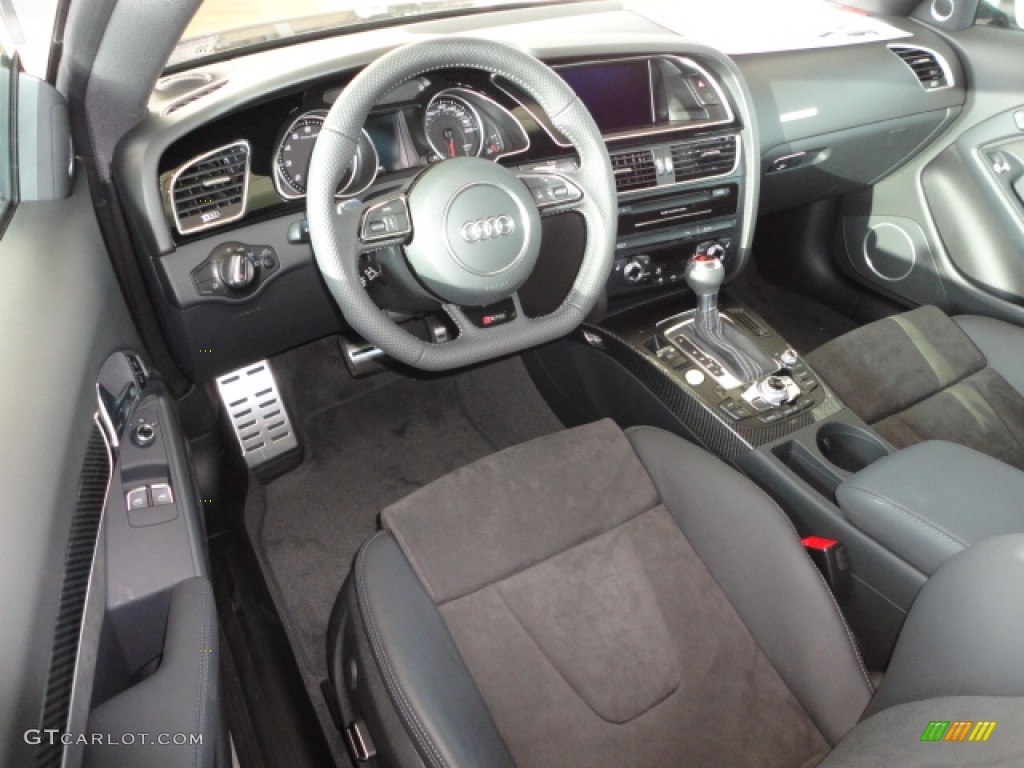 Black Fine Nappa Leather/Black Alcantara Inserts Interior 2013 Audi RS 5 4.2 FSI quattro Coupe Photo #72458852