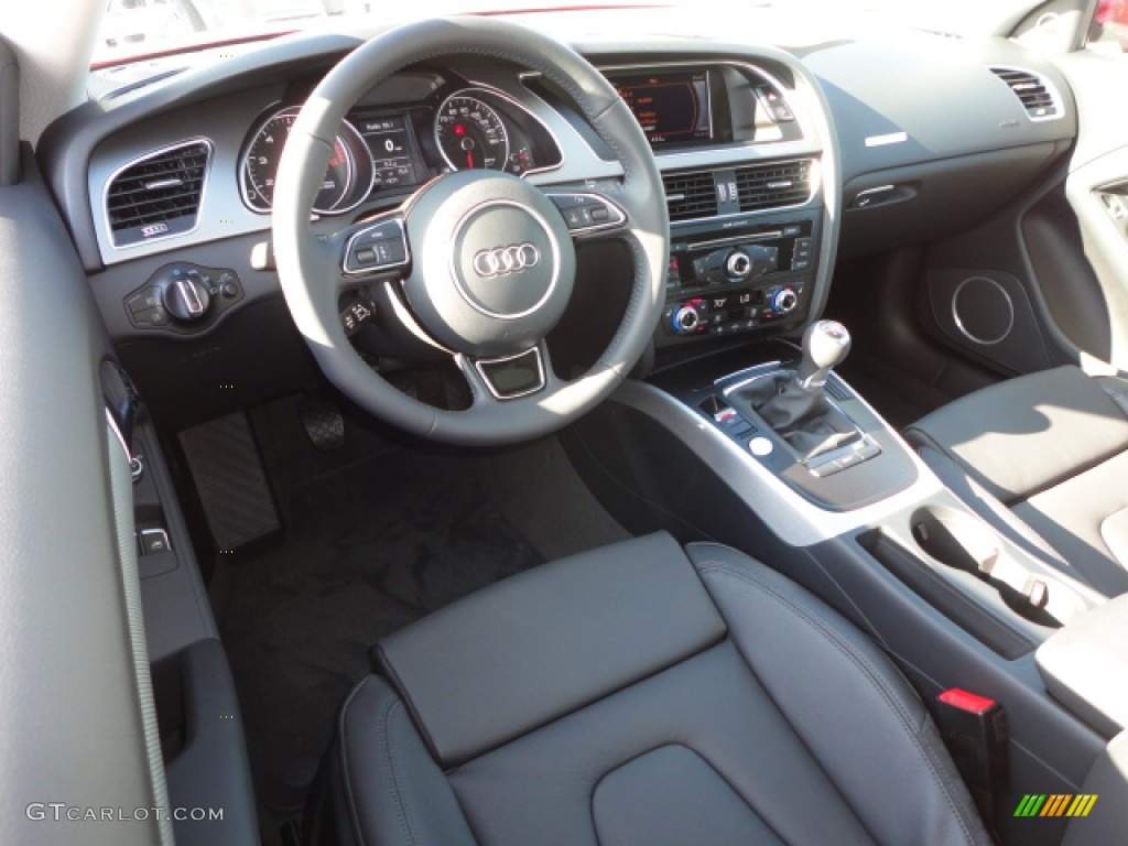Black Interior 2013 Audi A5 2.0T quattro Coupe Photo #72459004