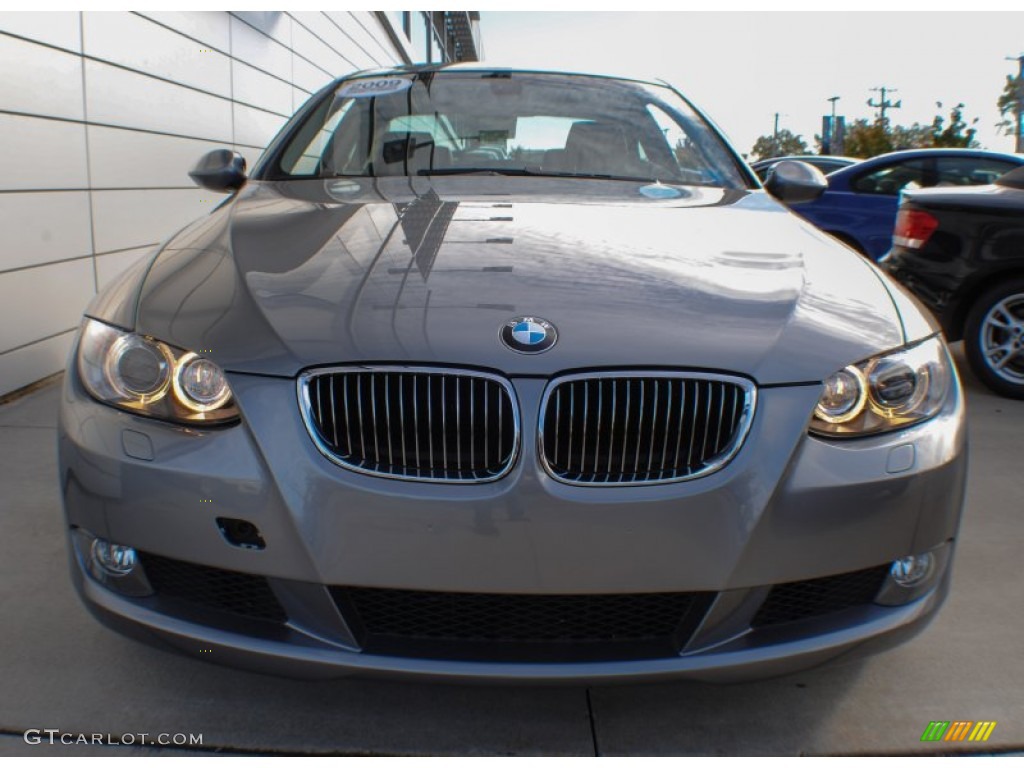 2009 3 Series 328xi Coupe - Space Grey Metallic / Black photo #2