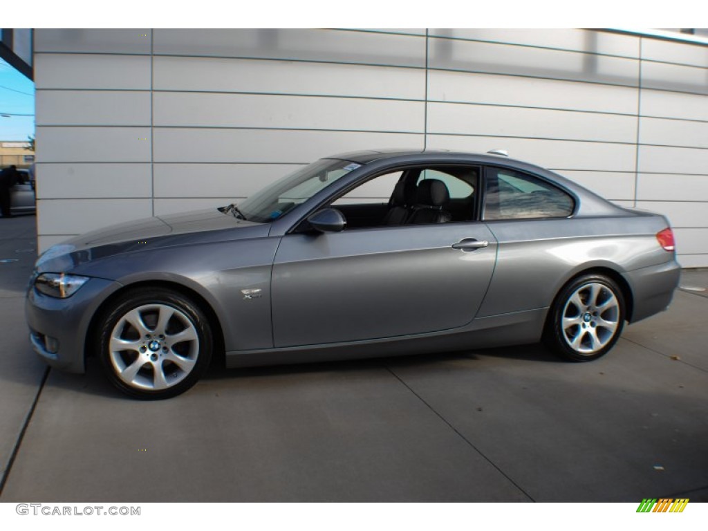 2009 3 Series 328xi Coupe - Space Grey Metallic / Black photo #3