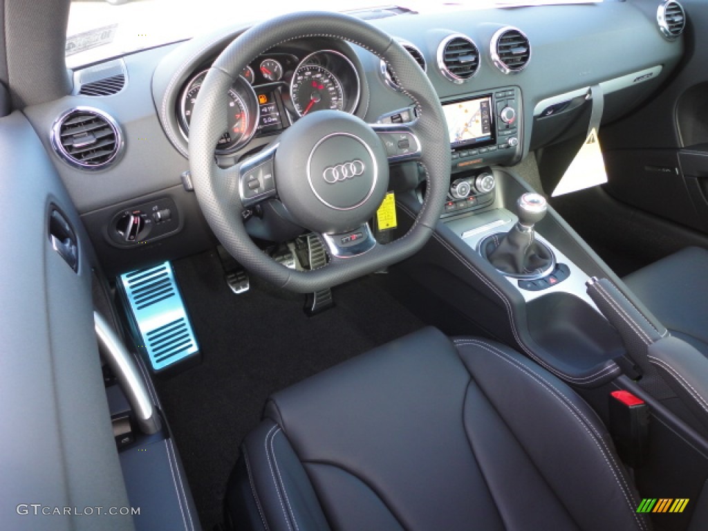 Black Interior 2013 Audi TT RS quattro Coupe Photo #72459335