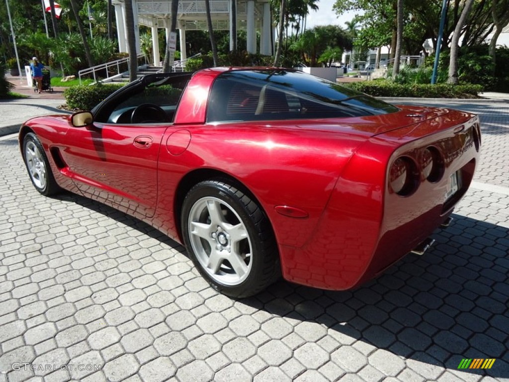 1999 Corvette Coupe - Magnetic Red Metallic / Light Oak photo #6