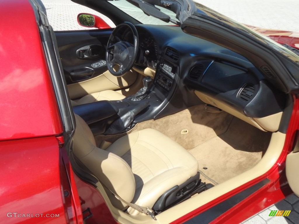 1999 Corvette Coupe - Magnetic Red Metallic / Light Oak photo #14
