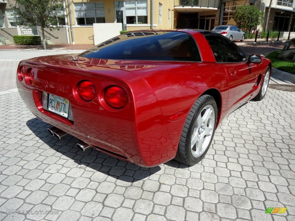 1999 Corvette Coupe - Magnetic Red Metallic / Light Oak photo #25