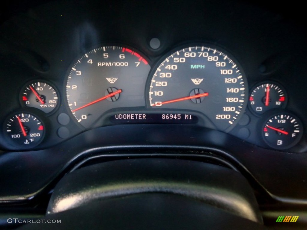 1999 Chevrolet Corvette Coupe Gauges Photo #72460500