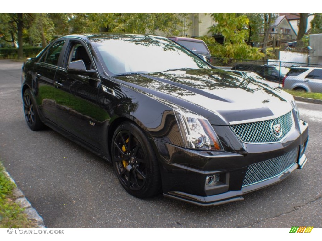 2011 CTS -V Sedan Black Diamond Edition - Black Diamond Tricoat / Ebony photo #7