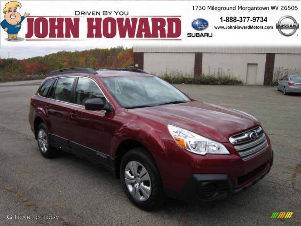 2013 Outback 2.5i - Venetian Red Pearl / Ivory photo #1