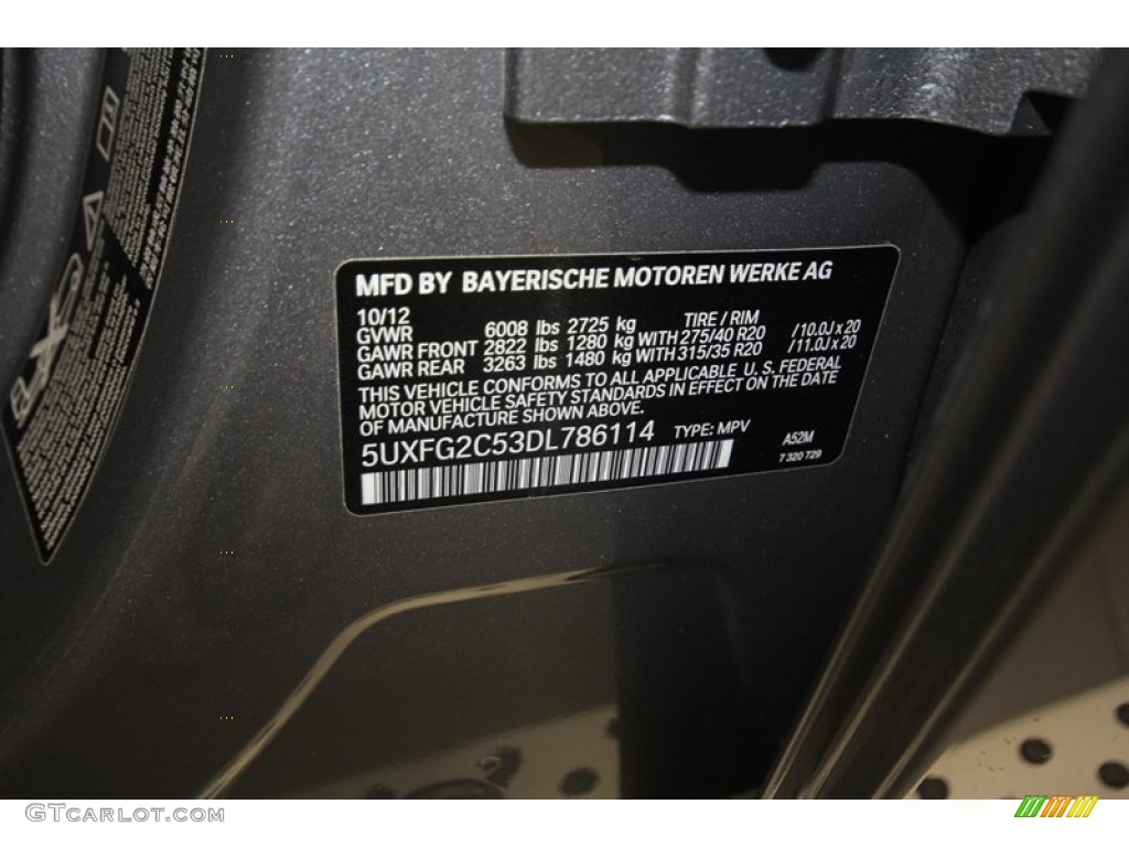 2013 X6 Color Code A52 for Space Gray Metallic Photo #72462208