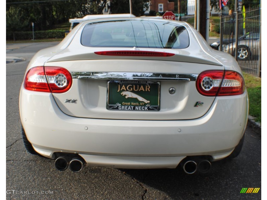 2010 XK XKR Coupe - Porcelain White / Caramel photo #5
