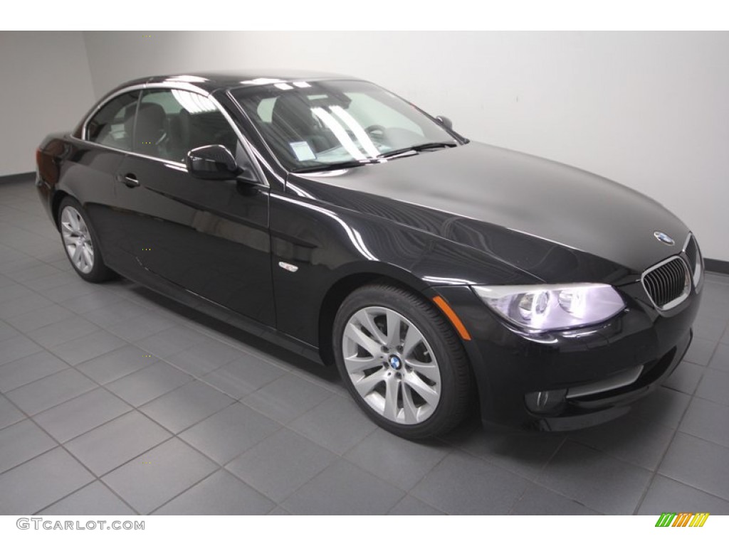 2013 3 Series 328i Convertible - Black Sapphire Metallic / Black photo #7