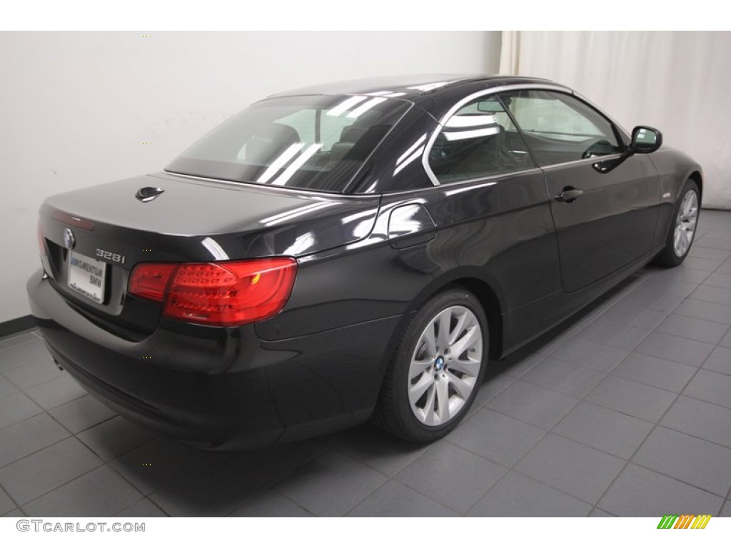 2013 3 Series 328i Convertible - Black Sapphire Metallic / Black photo #9
