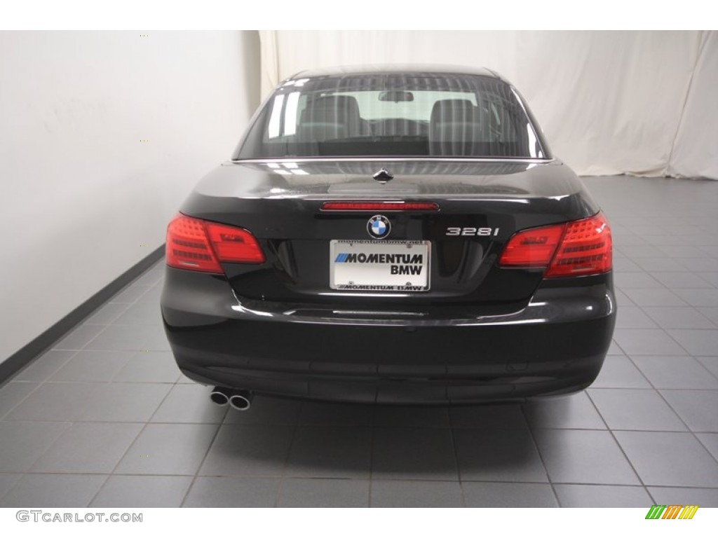 2013 3 Series 328i Convertible - Black Sapphire Metallic / Black photo #11