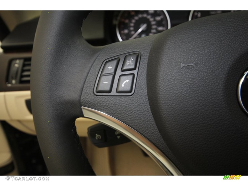 2013 3 Series 328i Coupe - Black Sapphire Metallic / Cream Beige photo #19