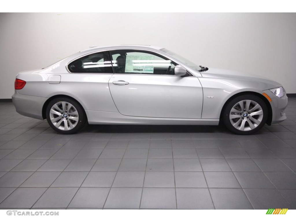 2013 3 Series 328i Coupe - Titanium Silver Metallic / Black photo #2