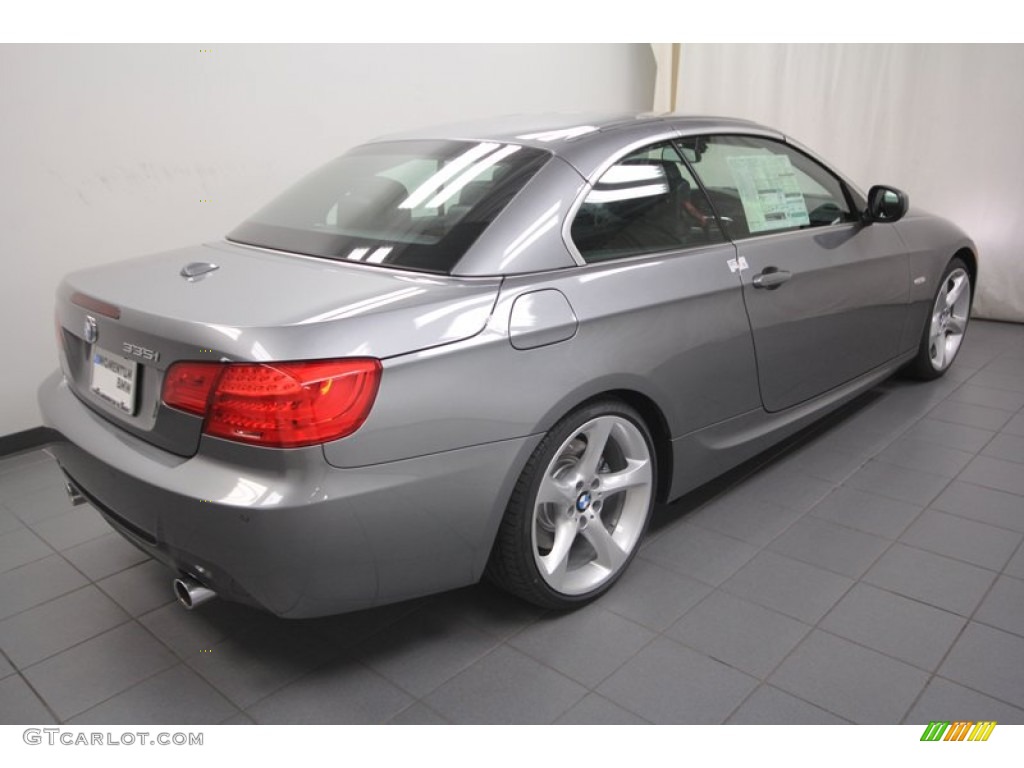 2013 3 Series 335i Convertible - Space Gray Metallic / Black photo #9