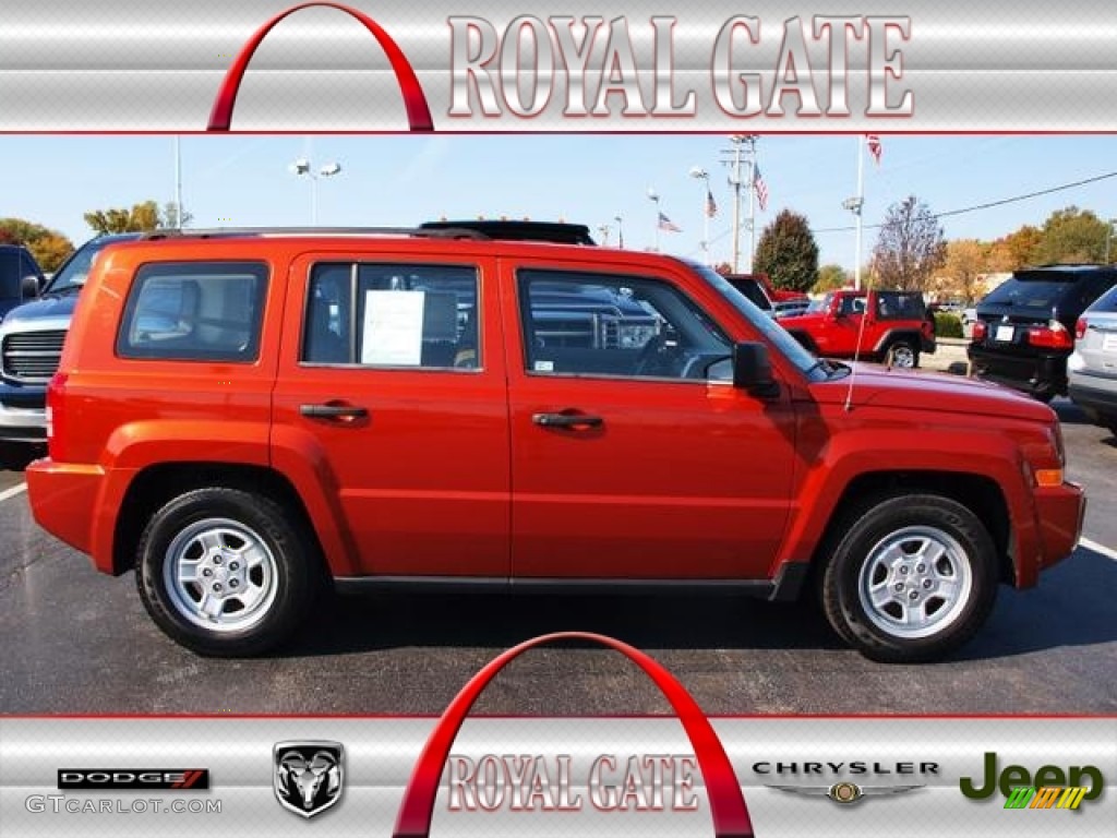 2008 Patriot Sport 4x4 - Sunburst Orange Pearl / Pastel Pebble Beige photo #1