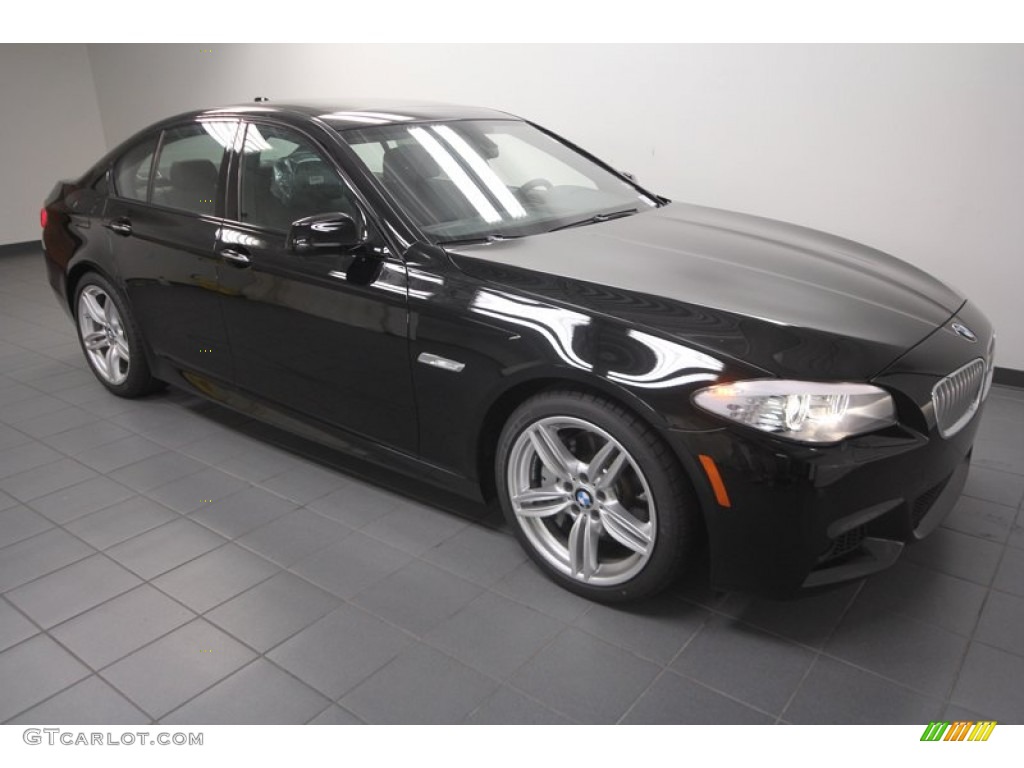 2013 5 Series 550i Sedan - Jet Black / Black photo #6