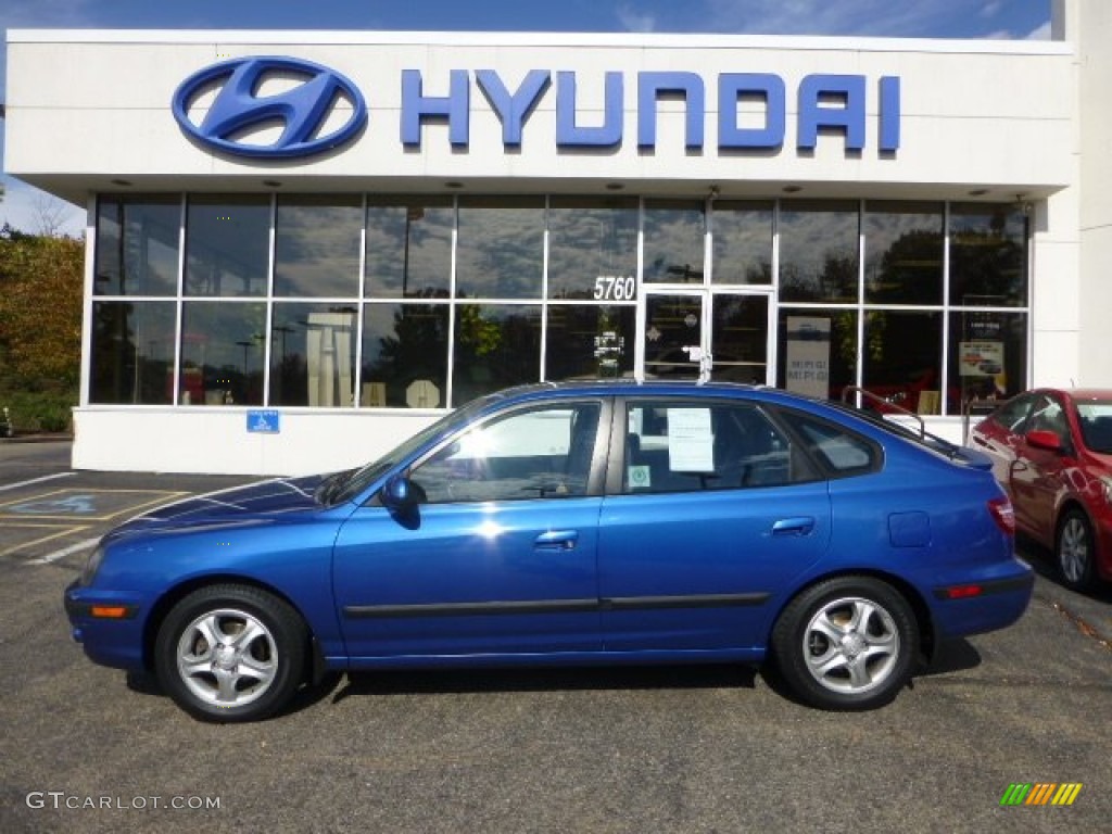 2004 Elantra GT Hatchback - Tidal Wave Blue / Dark Gray photo #1