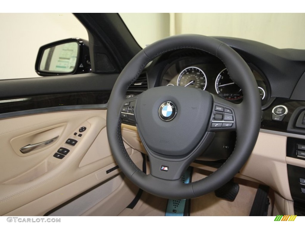 2013 5 Series 535i Sedan - Imperial Blue Metallic / Venetian Beige photo #26