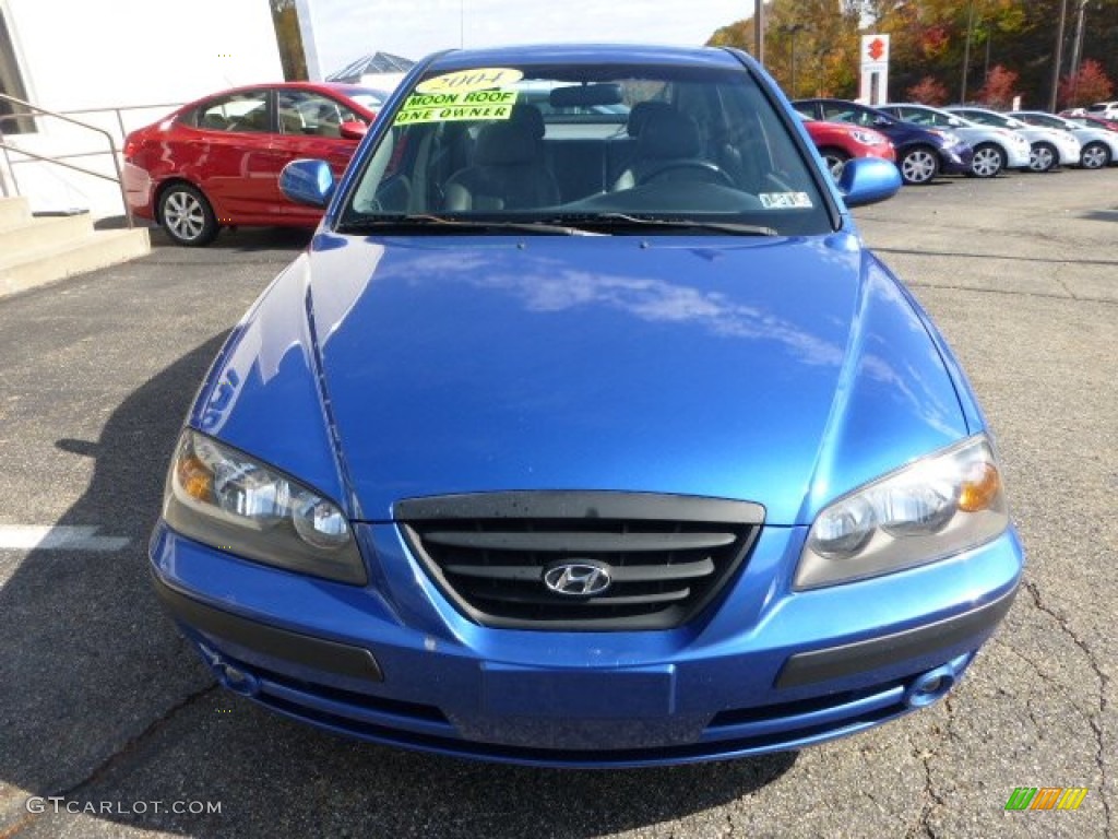 2004 Elantra GT Hatchback - Tidal Wave Blue / Dark Gray photo #7