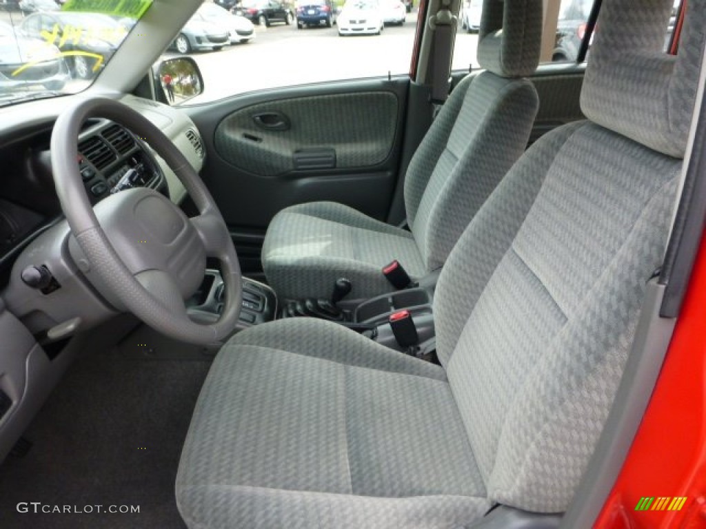 2004 Grand Vitara LX 4WD - Racy Red / Gray photo #14