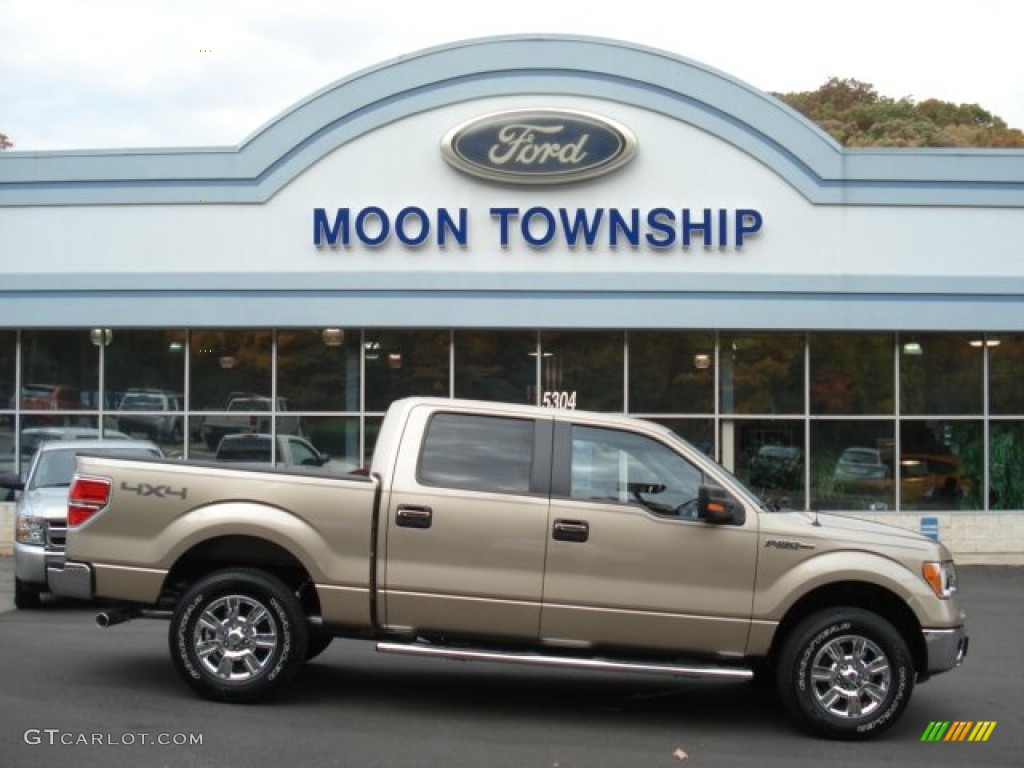 2012 F150 XLT SuperCrew 4x4 - Pale Adobe Metallic / Pale Adobe photo #1