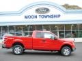 2013 Race Red Ford F150 XLT SuperCab 4x4  photo #1