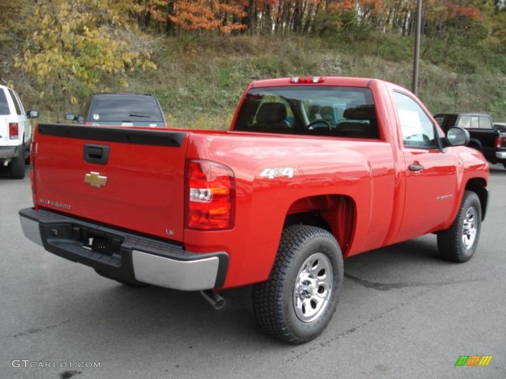 2013 Silverado 1500 LS Regular Cab 4x4 - Victory Red / Dark Titanium photo #8