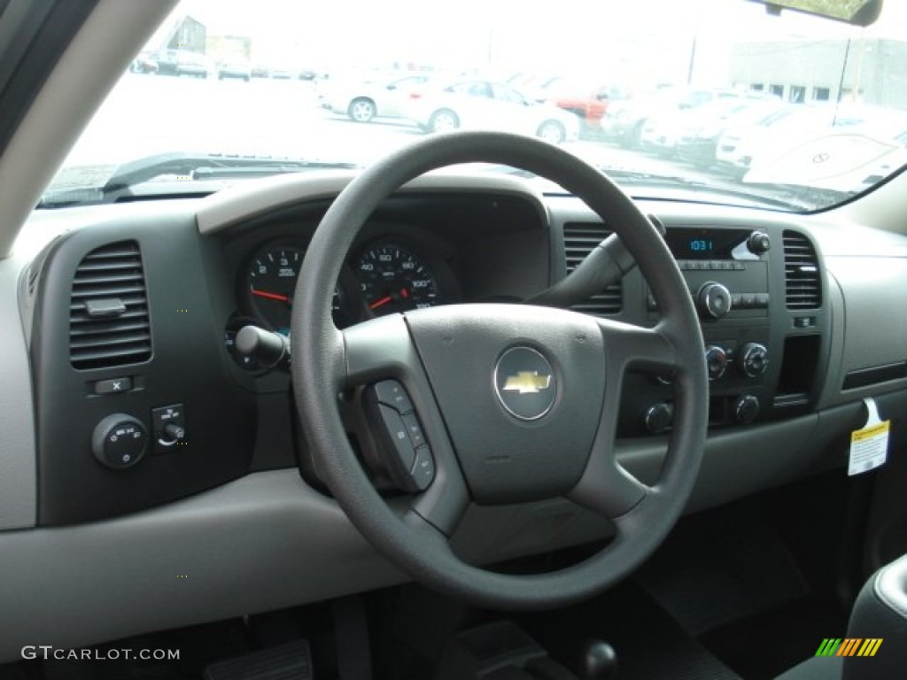 2013 Chevrolet Silverado 1500 LS Regular Cab 4x4 Dark Titanium Steering Wheel Photo #72468236